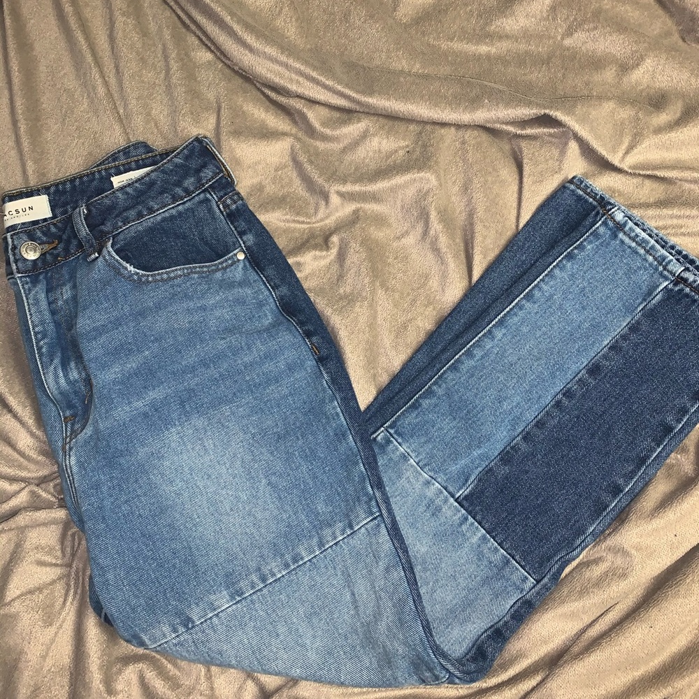 PacSun Patch on Blue Mom Jeans